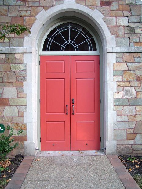 Red is the luckiest door color.