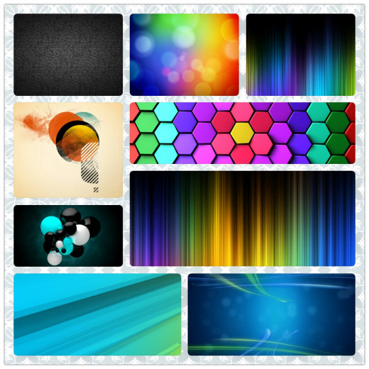 The collage of these wallpapers were put together using the Grid feature.