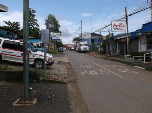 A paved road in one of the town of Costa Rica