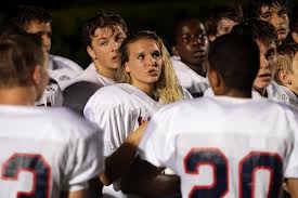 Emily Culvahouse, a real placekicker on an all-male football team.