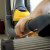 Cleaning the Filter of an Eureka Bagless Upright Vacuum by Vacuuming it with A Brush Cleaning the Filter of an Eureka Bagless Upright Vacuum by Vacuuming it with A Brush