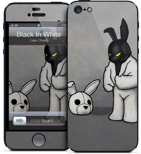 Two faceted - A black and white iphone 5 case