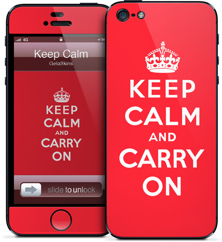 Keep calm and carry on says this particular iphone 5 case