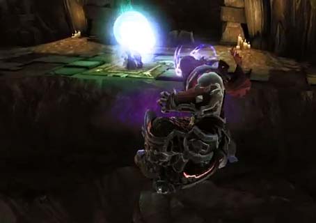 Darksiders 2 the Psychameron - solve the obstacles puzzles to delve deeper into this dungeon.