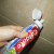 Applying Toothpaste on Tile Grout Applying Toothpaste on Tile Grout