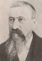 James Ranking Stroup, mayor of South Solon Ohio and Civil War veteran, circa 1915, at around age 70.