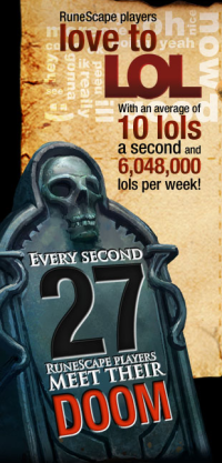 Photo credit: Runescape is a Scary Place - statistics from runescape.com, the official RS homepage