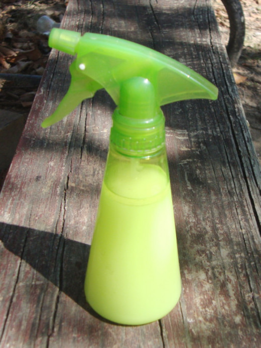 natural mosquito repellent in a spray bottle