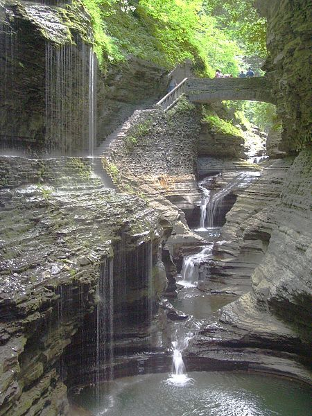 Waterfall at Watkins Glen State Park in NY