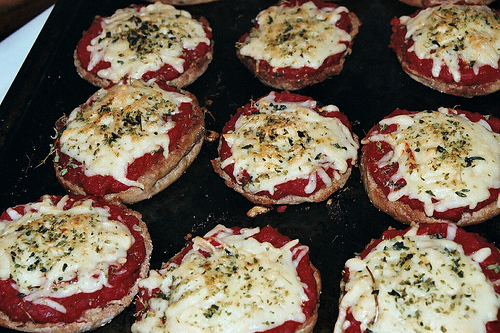 English muffin mini-pizzas are a great party treat