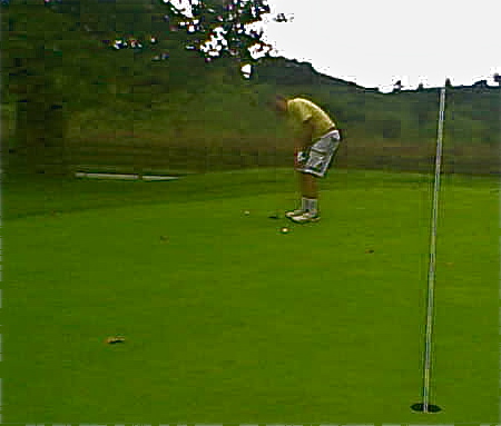 The hopeful last putt of the day on the 18th Hole required a tap in, but it was a fitting conclusion to an ideal day of golf.