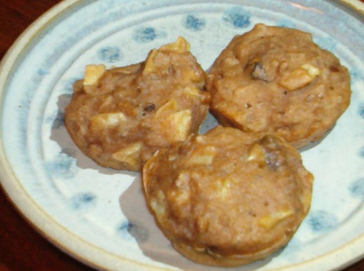 Yummy breakfast muffins with wheat berries