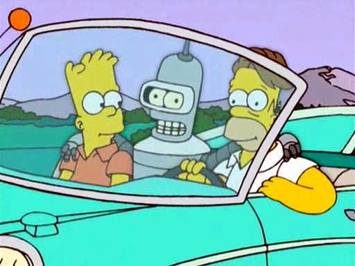 Bender appearance in The Simpsons