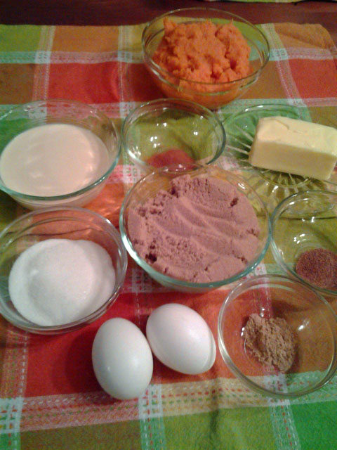 Sweet potato pie ingredients