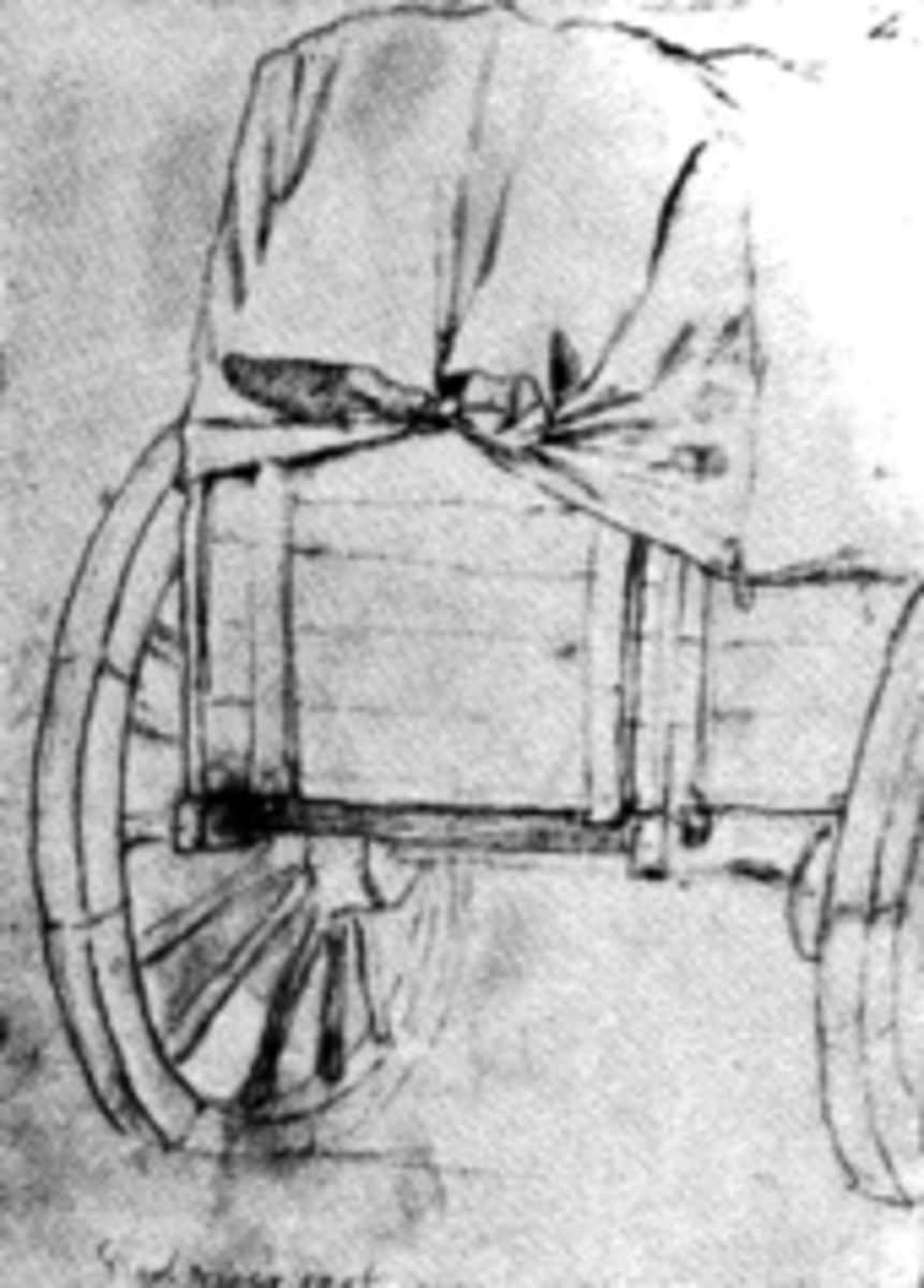 Red River Ox-Cart drawn by Frank Blackwell Mayer
