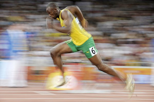 Usain Bolt Going Warp Speed