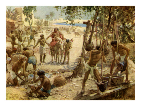 "The Israelites Making Bricks In Egypt" by William Brassey Hole