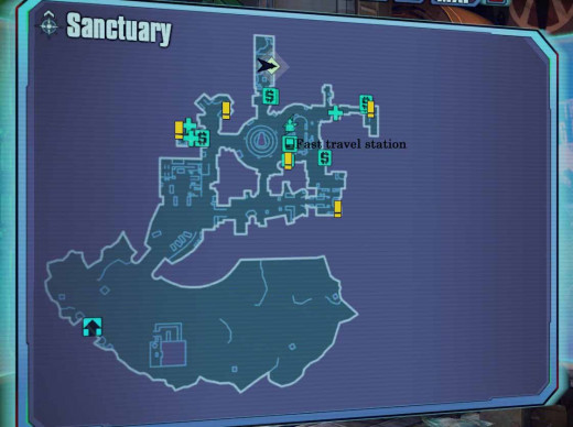 Borderlands 2 Sanctuary Map