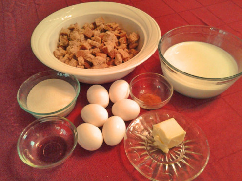 Bread Pudding Ingredients