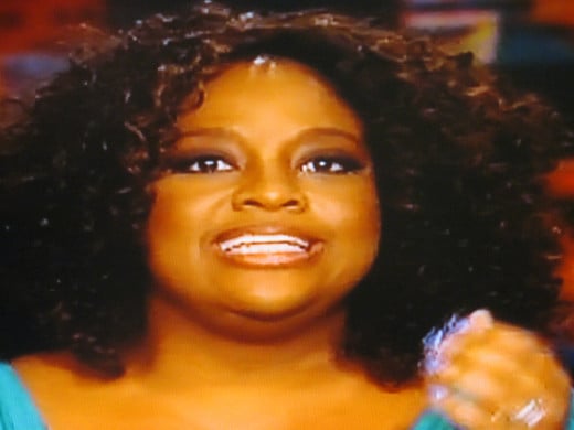 Sherri Shepherd is very effective at getting her point across. She laughed with the audience about a pair of shoes that Whoopi gave her.