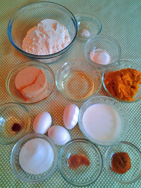 Pumpkin bread ingredients