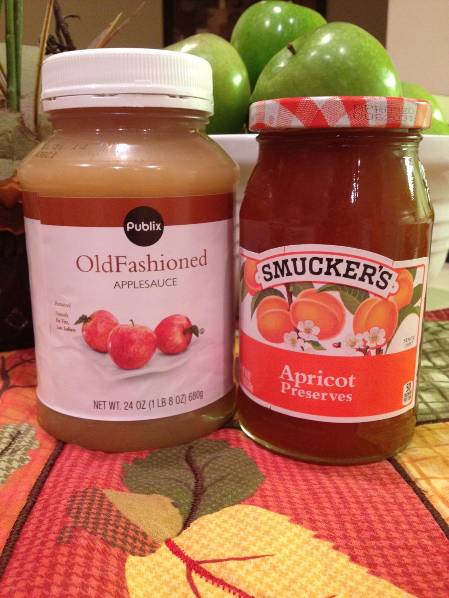 The original recipe lists a home made applesauce, but we substituted with store bought (this is not a brand promotion). 