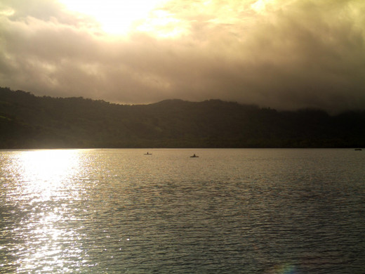 Fisherman on Canoes, Goodenough Island, PNG