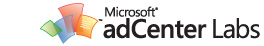 Logo of Microsoft adCenter Labs from "http://adlab.microsoft.com/Keyword-Research.aspx"