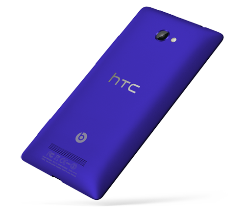 HTC 8X with Beat Audio logo on the back