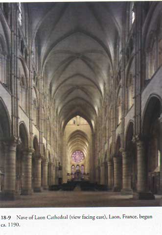 Interior of Laon cathedral