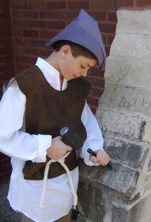 The medieval mason - a costume - yet another school project.