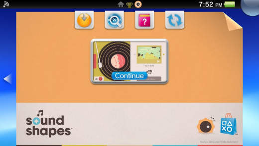 Screenshot showing active game, which is paused allowing the user to perform other tasks and then pick up where they left off