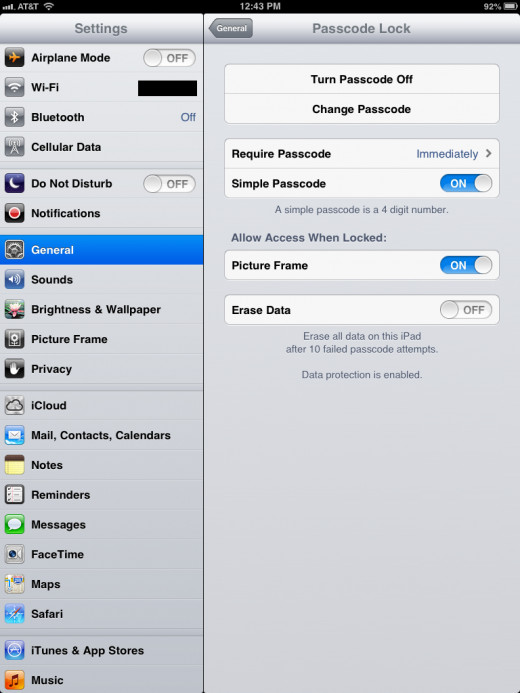 Tap "Require Passcode."