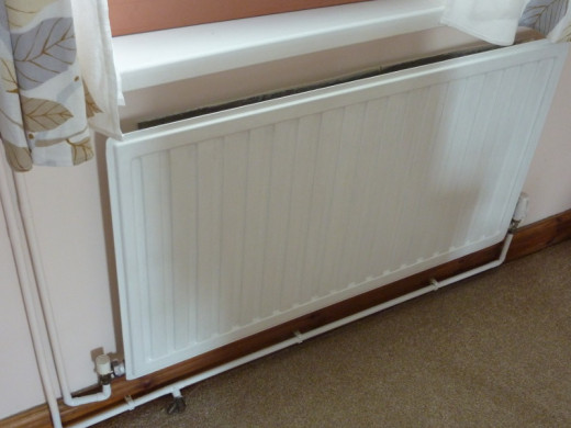 Keeping the foil level with the radiator might be the best option 