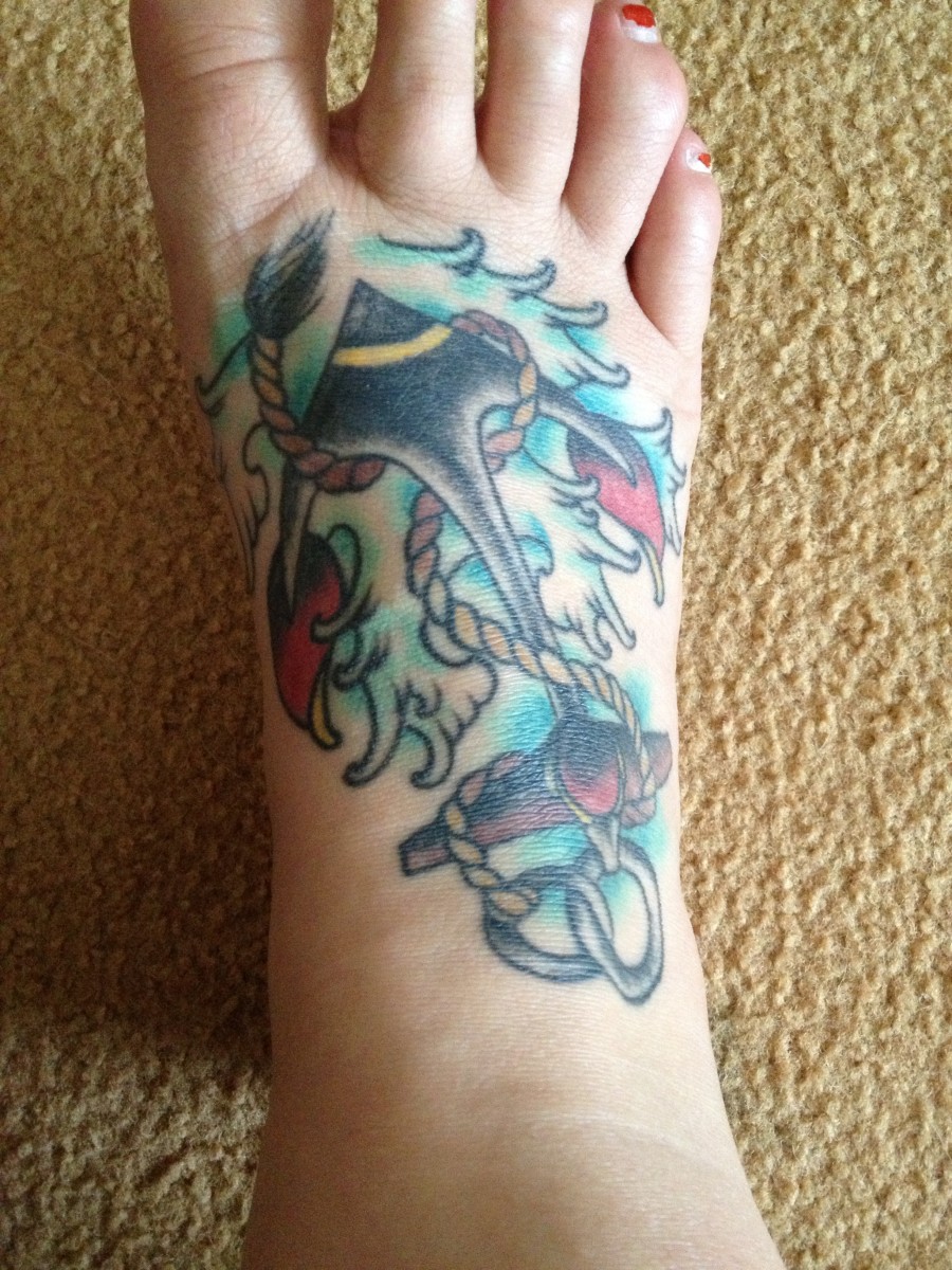 What aftercare should you use for a foot tattoo?