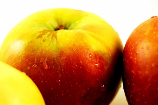An apple is considered one of the easiest fruits to eat at work.