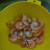 Cooked shrimp ready to be peeled