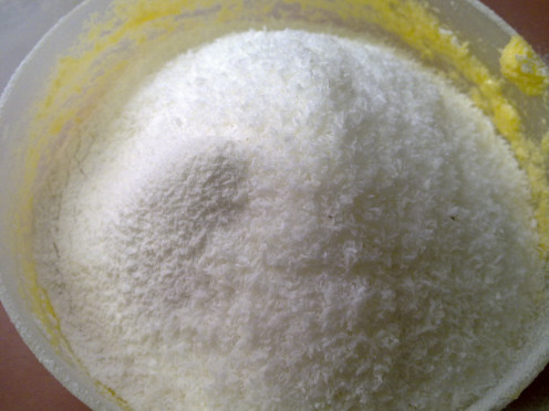 add in sifted flour
