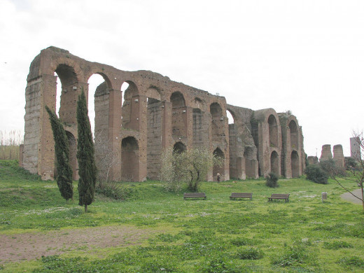 Example of Roman architecture made with brick and... yes you guessed it, concrete! - Just in case you didn't believe it was true.