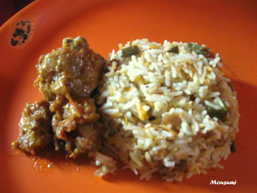 Kashmiri Chiken with Veg Biriyani