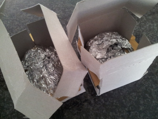 Just make sure you leave enough time to make the boxes to the template, so that they don't end up looking like mine! 