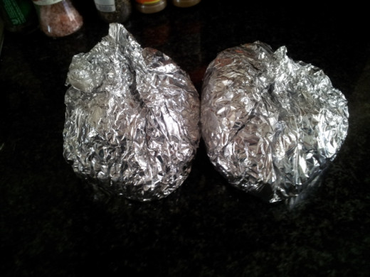 Wrap each pouch tightly so that no food is able to seep out