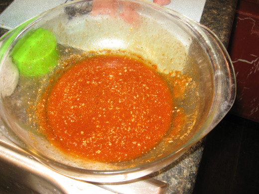 Hot Wing Sauce for coating.