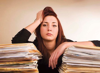 Keep busy at work and be organised