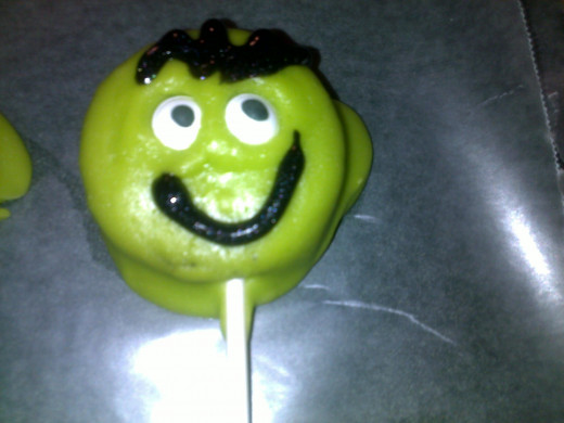 finished cookie pop