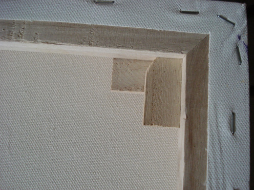 The Wedges Pushed into place