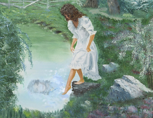 Painting by J.R. Griffin/ Michael Reflection by Mimi O'Garren
