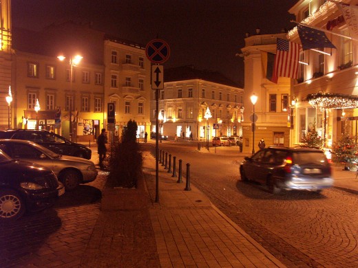 Night Vilnius