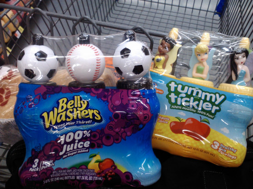 Drinks in fun containers make a great alternative treat for Halloween trick-or-treaters!