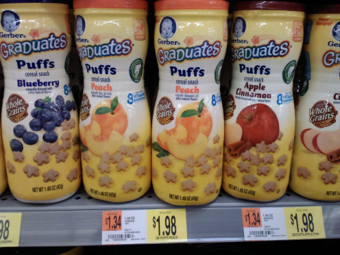 These puffs are tasty and easy for toddlers to eat!  The will please mothers AND children!